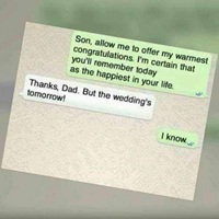 Father congratulations son marriage
